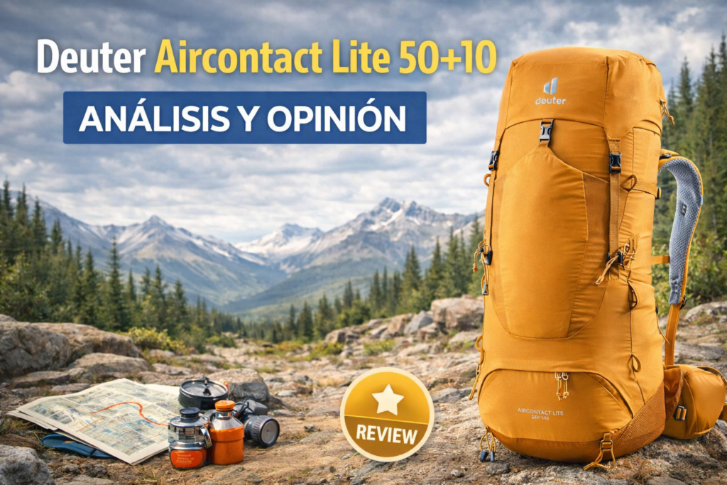 Deuter Aircontact Lite 50+10 análisis completo mochila de trekking en montaña