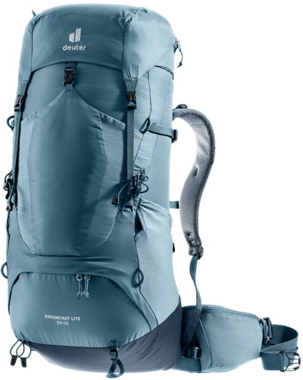 Deuter Aircontact Lite 50+10 en color atlantic-ink — vista frontal