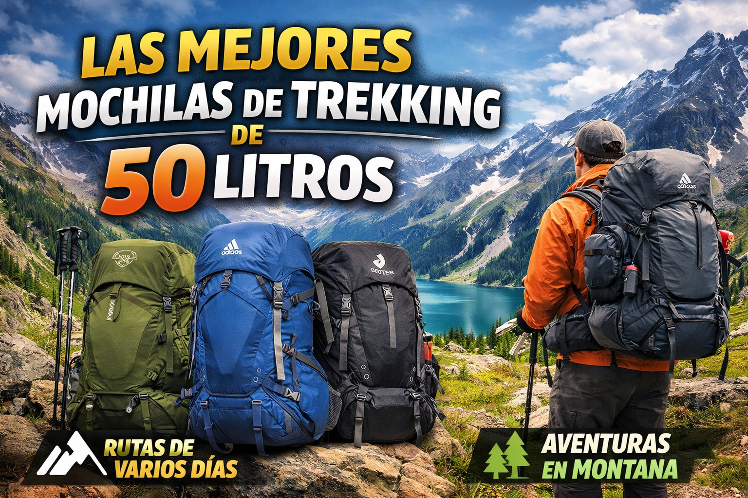 Comparativa de las mejores mochilas de trekking de 50 litros para rutas de varios días