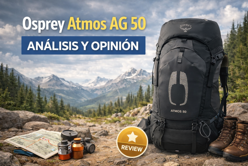 Review de la mochila Osprey Atmos AG 50 con prueba en entorno de montaña