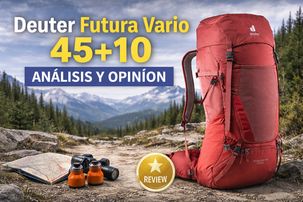 Deuter Futura Vario 45+10 mochila de trekking análisis y opinión en montaña con gran capacidad y comodidad