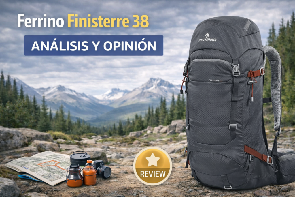 Mochila Ferrino Finisterre 38 en montaña - análisis y opinión de mochila de trekking ligera y cómoda