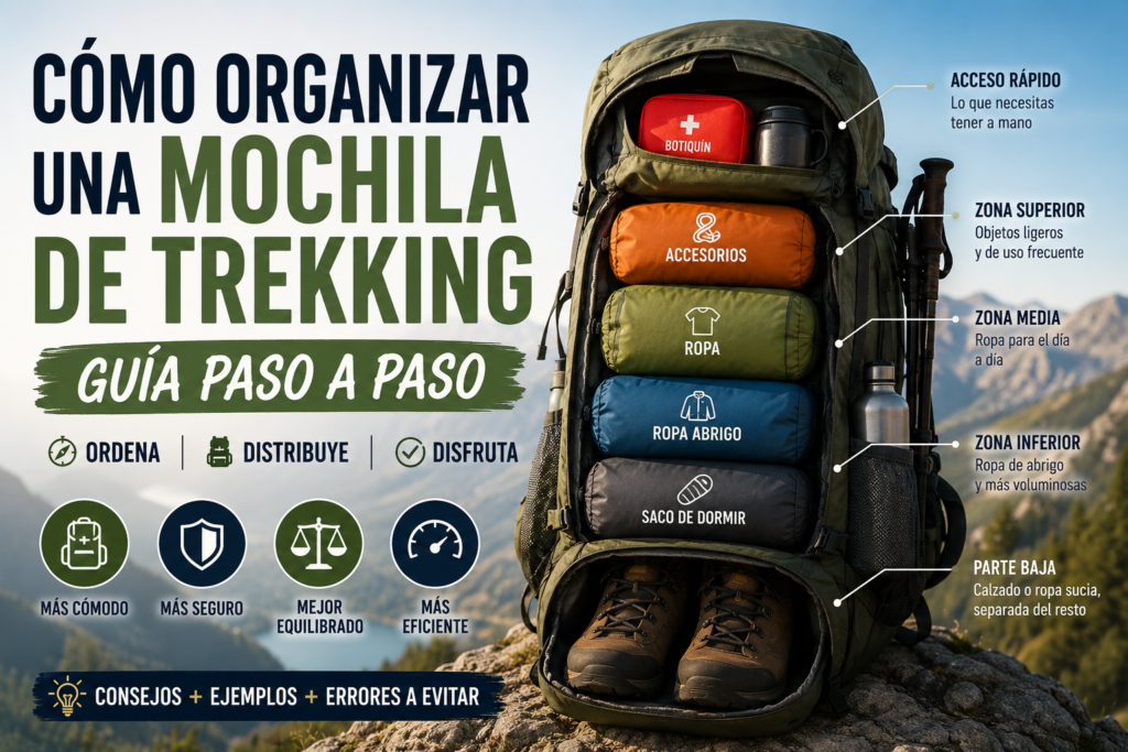 Cómo organizar una mochila de trekking: guía paso a paso