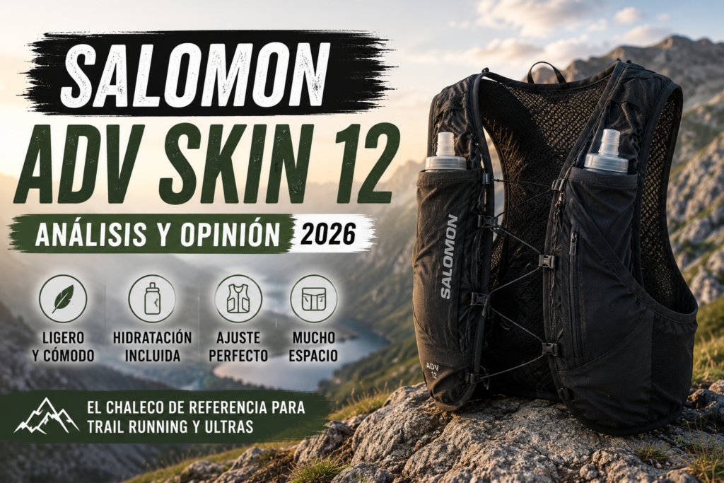 Salomon ADV Skin 12, chaleco de trail running para análisis y opinión 2026