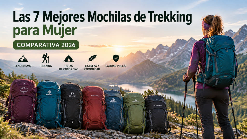 Las 7 mejores mochilas de trekking para mujer 2026