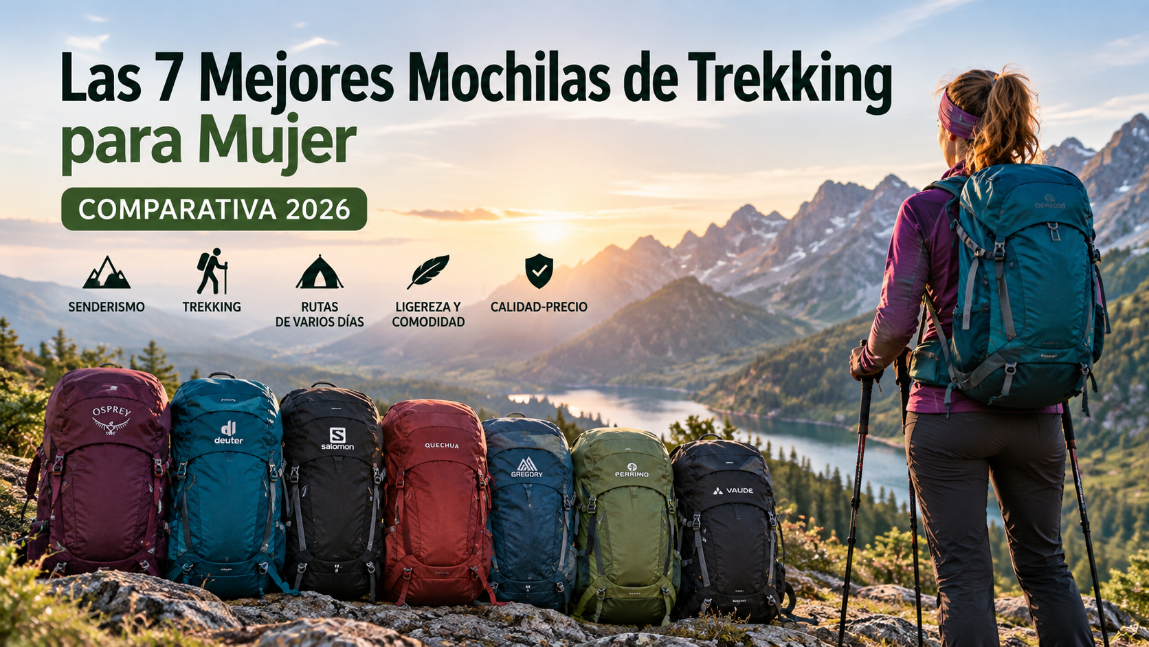 Las mejores mochilas de trekking para mujer calidad precio 2026