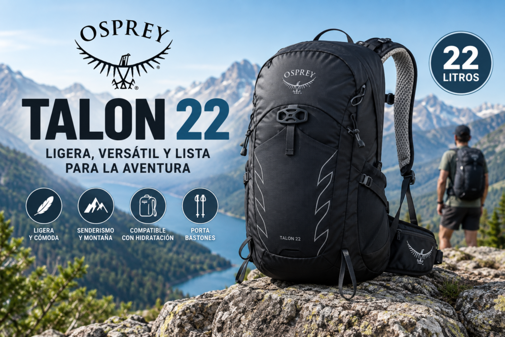 Osprey Talon 22, mochila de senderismo ligera, análisis 2026